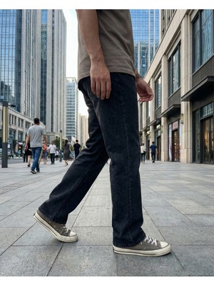 Rafaelli Gentleman Erkek Baggy Fit Geniş Paça Denim Kot Pantolon