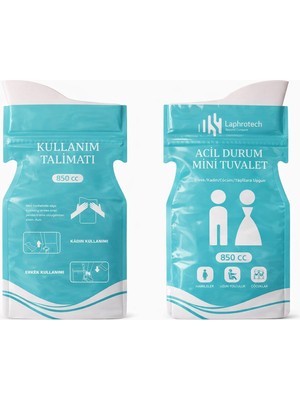 Araç Içi Mini Tuvalet Ihitiyaç Torbası Acil Durum  Çocuk Yetişkin 4lü Paket Laphrotech