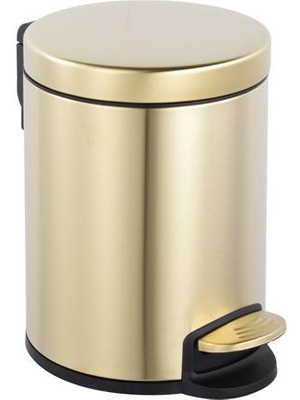 Hafele Comfy Pedallı Çöp Kutusu 5 Litre Paslanmaz Mat Altın