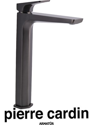Pierre Cardin Molt Gun Metal Çanak Lavabo Armatürü – Şık Tasarımlı Lavabo Bataryası