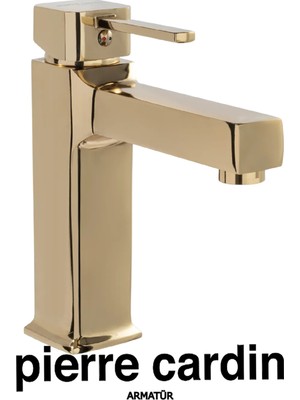 Pierre Cardin Milano Lavabo Armatürü Altın – Şık Tasarımlı Lavabo Bataryası