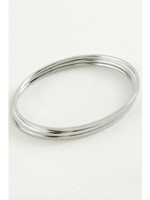 SHC4200 3 Adet Ajda Lüks Çelik Bilezik 65*2 mm