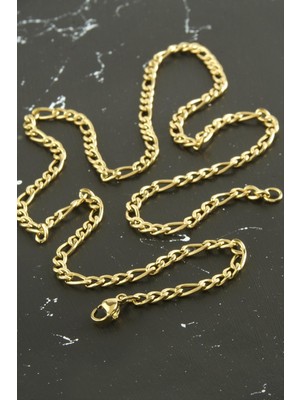 SHC4200 Oval Zincir Çelik Kolye 55 cm