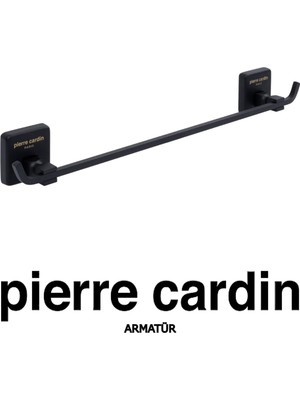 Pierre Cardin 50CM Roma Uzun Havluluk Siyah – Duvar Tipi Banyo Havluluk