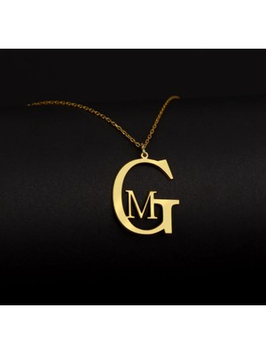 Myz Takı Kişiye Özel Başharfli 925 Ayar Gümüş Kadın Kolyesi