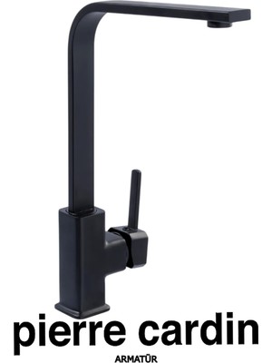 Pierre Cardin Milano Kuğu Eviye Armatürü Siyah