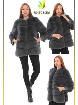 Suni Kürk Kadın Kaban