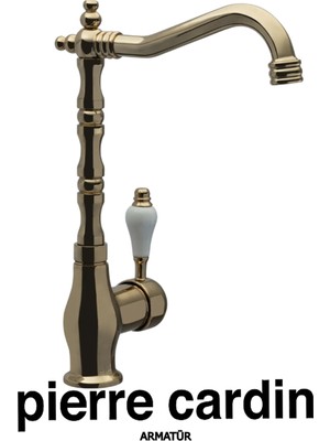 Pierre Cardin Rustik Kuğu Eviye Armatürü Altın