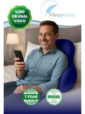Viscomina Ortopedik Visco Bel Yastığı,bel Destek Minderi % 100 Visco Yeni Tasarım Bel Yastıgı 4 Renk