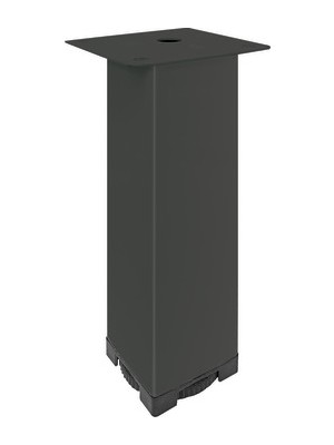 Hafele Ares Iı Kare Mobilya Ayağı Mat Siyah Metal 10 cm (4 Adet)