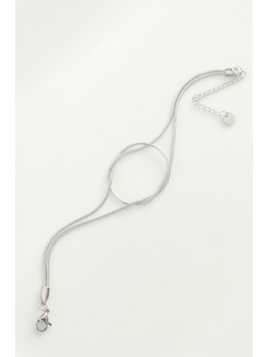 Marsilyan 316L Çelik Gümüş Renk Düğüm Model Bileklik