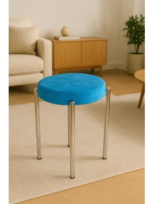 Berawond Bera Metal Silinebilir Kumaş Tabure (1 Adet-Montajlı Gönderim)