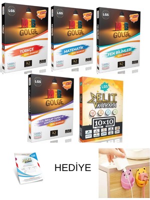 Paraf Yayınları Iq 8.sınıf Gölge Türk-Mat-Fen-Ink-Elitkarma 10*10 Denemeler-Fiş Tutucu ve Deneme