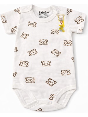 Bulut Anne ve Çocuk Kısa Kollu %100 Pamuklu Çıtçıtlı Body Renkli ve Desenli Erkek Bebek Kız Bebek Unisex Tasarım 1-3 Yaş