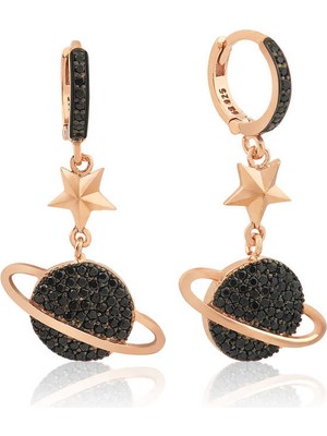 Erseyy 925 Ayar Gümüş Gezegen Küpe