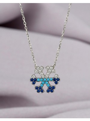 By More 925 Ayar Gümüş Kar Tanesi Kolye