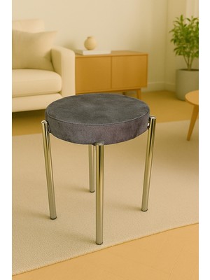 Berawond Bera Metal Silinebilir Kumaş Tabure (1 Adet-Montajlı Gönderim)