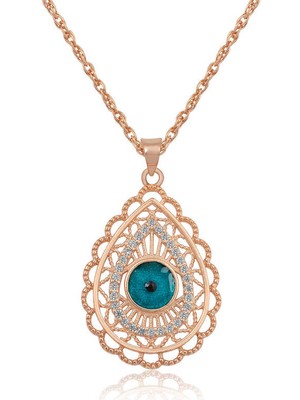 Erseyy ​gümüş Damla Nazar Bayan Kolye