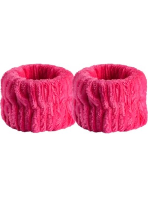 Vipfoni Renkli Havlu Bilek Yıkama Bandı Sporcu Spa Bileklikliği 2 Çift