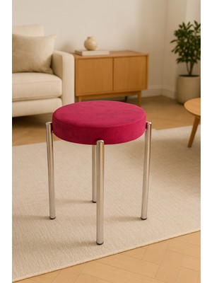 Berawond Bera Metal Silinebilir Kumaş Tabure (1 Adet-Montajlı Gönderim)