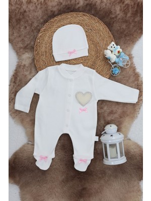 Aktif Bebek Sema Baby Pamuklu Bebek Tulum Seti 0-3 Ay - Love