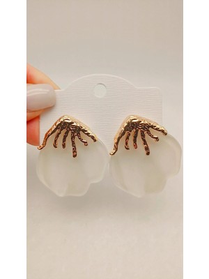 Tılsım Accesories Beyaz Küpe