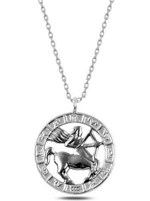 Erseyy 925 Ayar Gümüş Yay Burcu Kolye