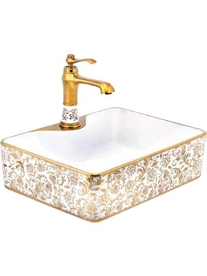 Fualora Seramik Çanak Lavabo 48*37*13 cm Batarya Delikli