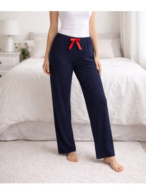 Melff Likralı Ring Viskon Rahat Beden Pijama Altı