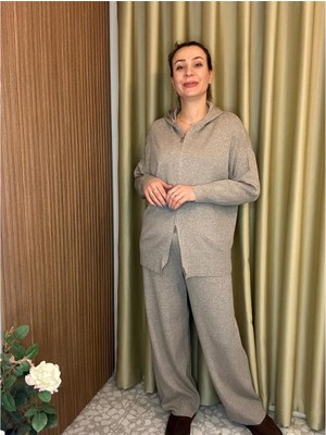 Takım Sweat-Pantolon Triko Çift Fermuarlı