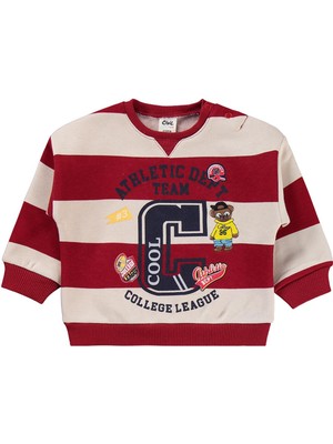 Civil Baby Çizgili 6-18 Ay Takım - Kırmızı 12-18 Ay