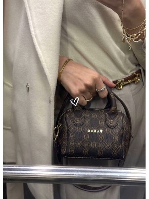 Kadın Mini Zincir Askı Detaylı Mini Speedy Çanta