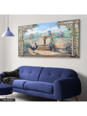 Evine Moda Doğa Manzarası Çizim Tek Parça Kanvas Canvas Tablo Tablo