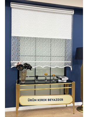 Volper Mekanik VP1870 Çift Mekanizmalı Tül ve Stor Perde Etek Dilimli Kırık Beyaz