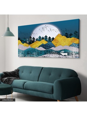 Evine Moda Sanatsal Tek Parça Kanvas Canvas Tablo Tablo