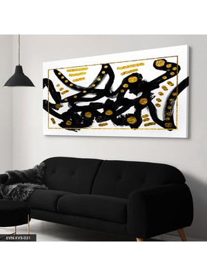Evine Moda Sanatsal Tek Parça Kanvas Canvas Tablo Tablo