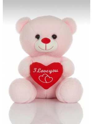 Fenomen Toys Ayıcık Kalpli Pembe 35CM - Sevimli & Yumuşak