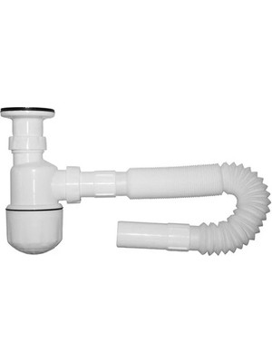 Adell Sk 30 Taslı Körüklü Lavabo Evye Sifonu