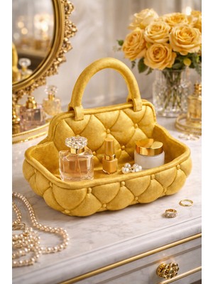 Mir Store – Kapitone Görünümlü Kulplu Takı & Kozmetik | Premium Hediyelik Organizer