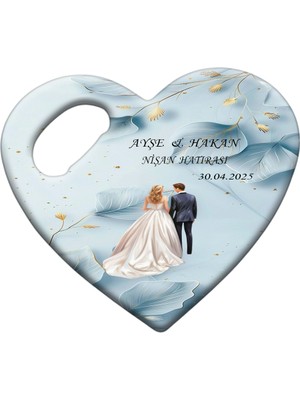 Bfm Dijital Baskı Merkezi Düğün Nikah Nişan Kına Organizasyonları Için Kişiye Özel Kalp Magnet Açacak