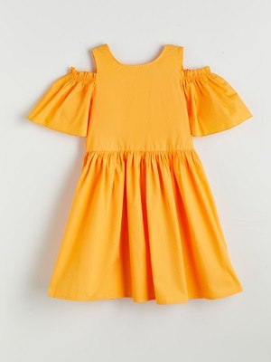 Lc Waikiki Yeni Sezon Bisiklet Yaka Kız Çocuk Elbise