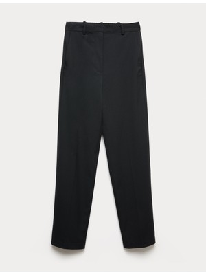 Marks & Spencer Düz Paça Esnek Kumaşlı Pantolon