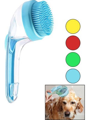 Go İthalat KEDİ - KÖPEK - EVCİL HAYVAN YIKAMAFIRÇASI SİLİKON ŞAMPUAN HAZNELİ=MiKA KRİSTALPLASTİK SAP