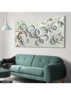 Evine Moda Papatya Tek Parça Kanvas Canvas Tablo Tablo