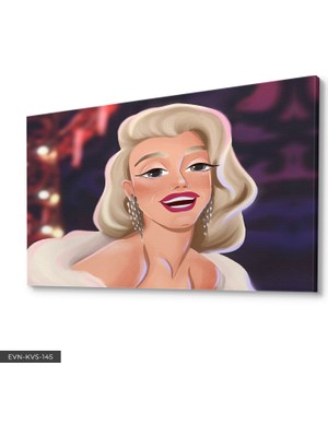 Evine Moda Marilyn Monroe Tek Parça Kanvas Canvas Tablo Tablo
