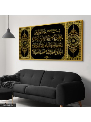 Evine Moda Elif Vav Tek Parça Kanvas Canvas Tablo Tablo