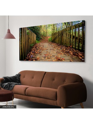 Evine Moda Orman Yolu Tek Parça Kanvas Canvas Tablo