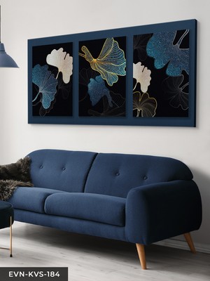 Evine Moda Soyut Yapraklar Tek Parça Kanvas Canvas Tablo Tablo