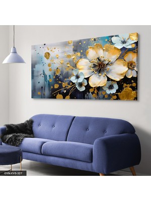 Evine Moda Renkli Çiçekler Tek Parça Kanvas - Canvas Tablo