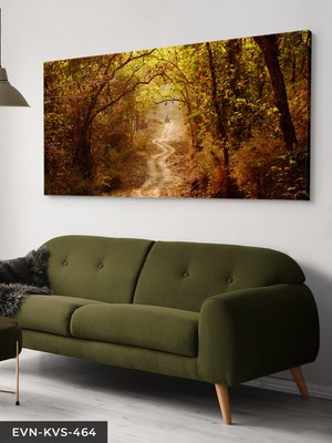 Evine Moda Orman Yolu Tek Parça Kanvas - Canvas Tablo